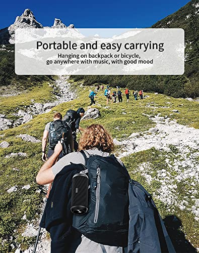 MIFA A8 Caixas de Som Portáteis Bluetooth, Alto-falante portátil IPX7 à prova d'água, 30W Bass, Emparelhamento estéreo sem fio, Mic embutido, Suporte Micro SD, AUX-in, micro-USB Charing, Preto