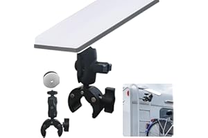 ZCLZZRS for Starlink Mini Pole Clamp Mount,Adjustable Clip-on RV Column Holder,for Starlink Mini Antenna Accessories,RV,Yacht,roof,Campers,Boat,Car roof Cylindrical Support