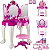 Trendi Girls Pink Glamour Dressing Table Vanity Set with Stool Mirror view 2