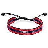 Laos (LPDR) Flag Bracelet, Adjustable, Boho Style Rope Bracelet for Women, Men, Thread String