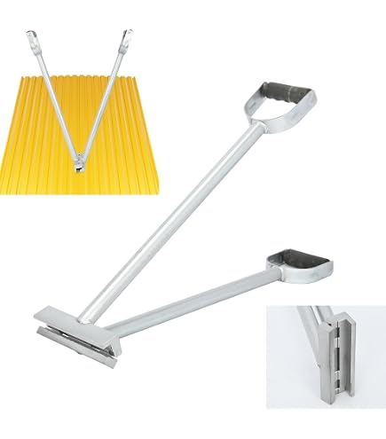 2-in-1 Standing Seam Roofing Hand Seamer – Metal Roof Bending Tool For 90° & 180° Seams, Ergonomic Extension Rod Design