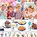 Dinosaur Party Supplies, Complete Party Supplies for Boys and Girls Including Plates, Cups, Napkins, Tablecloth, Banner, Dinosaur Toys, Blowing Dinosaurs, Spoons, Forks and Knives, Serves 24