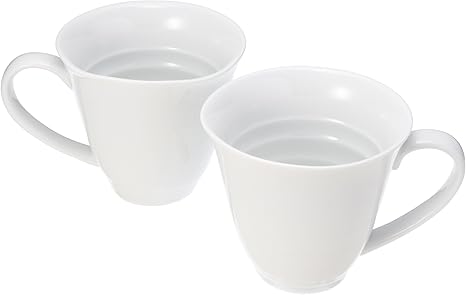 Amazon Co Jp エムズスタイル ホワイトj型マグカップ ペアセットms ホーム キッチン