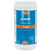 Rx Clear Swimming Pool pH Minus | 6 Pound Container | pH Decreaser and Alkalinity Reducer | Granular Sodium Bisulfate | Quickly Correct Your Pool's pH Level
