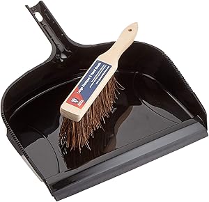 Spear & Jackson 5012095607960 Dustpan and Hand Brush Set - Black