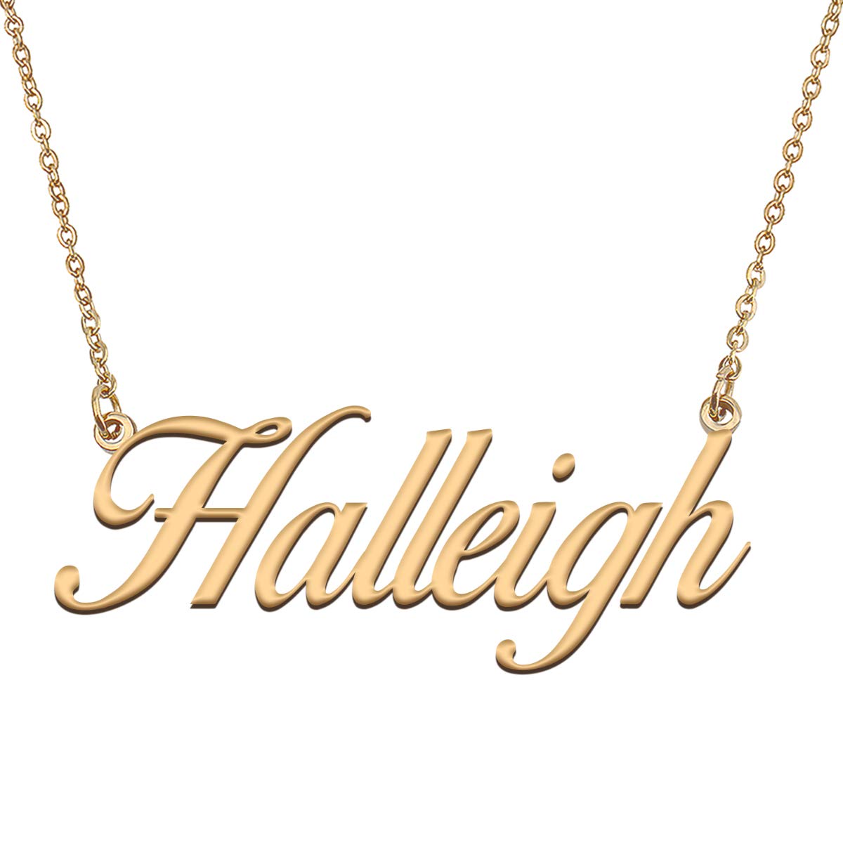 HUAN XUN Customized Custom Simple Any Name Necklace