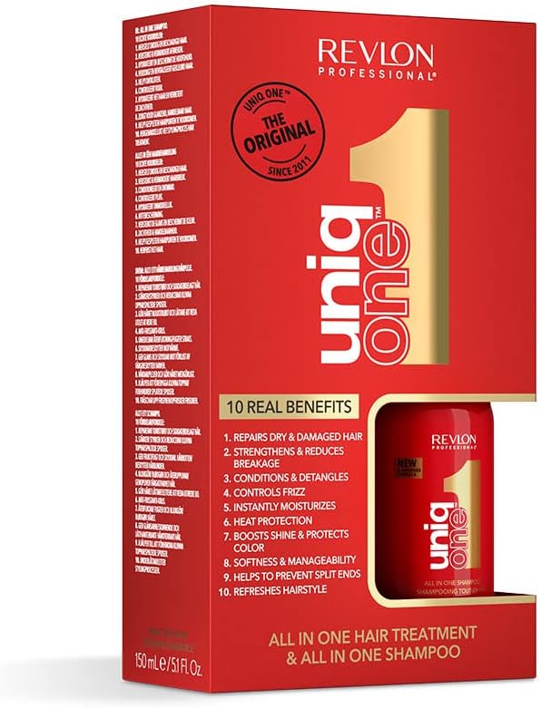 Revlon Professional Uniqone Gift Set Multibenefit Hair Repair Treatment Shampoo