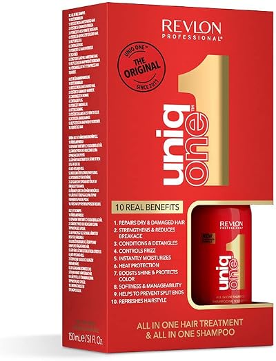 Revlon Professional Uniqone Gift Set Multibenefit Hair Repair Treatment Shampoo