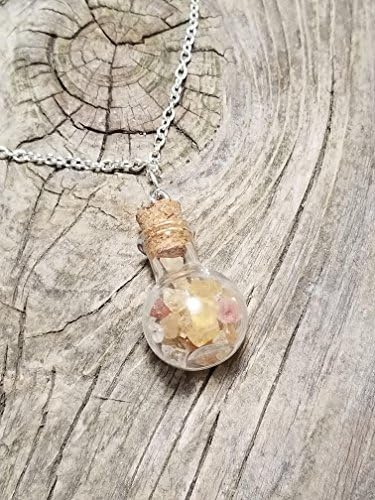 Citrine Energy Vial Necklace
