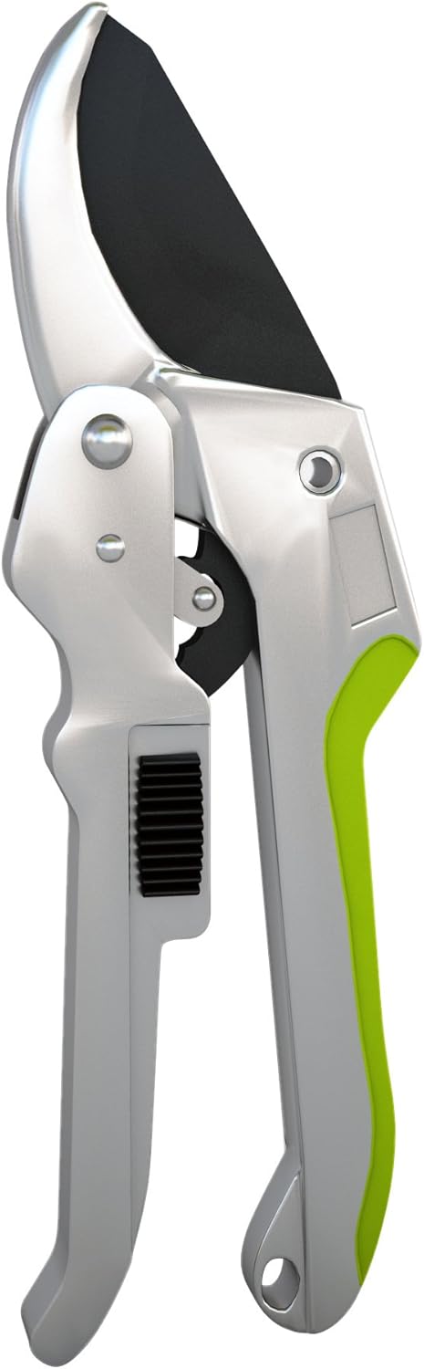 Power Drive Ratchet Anvil Hand Pruning Shears - 5X More Cutting Power Than Conventional Garden Tree Clippers. : Garden & Outdoor