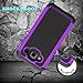Galaxy Sky Case, Galaxy J3 2016/J3 V Case, Galaxy Express/Amp Case, Galaxy Sol Case, Zectoo Hybrid Dual Layer Shockproof Armor Defender Rugged Rubber Plastic Phone Case Cover - Purple