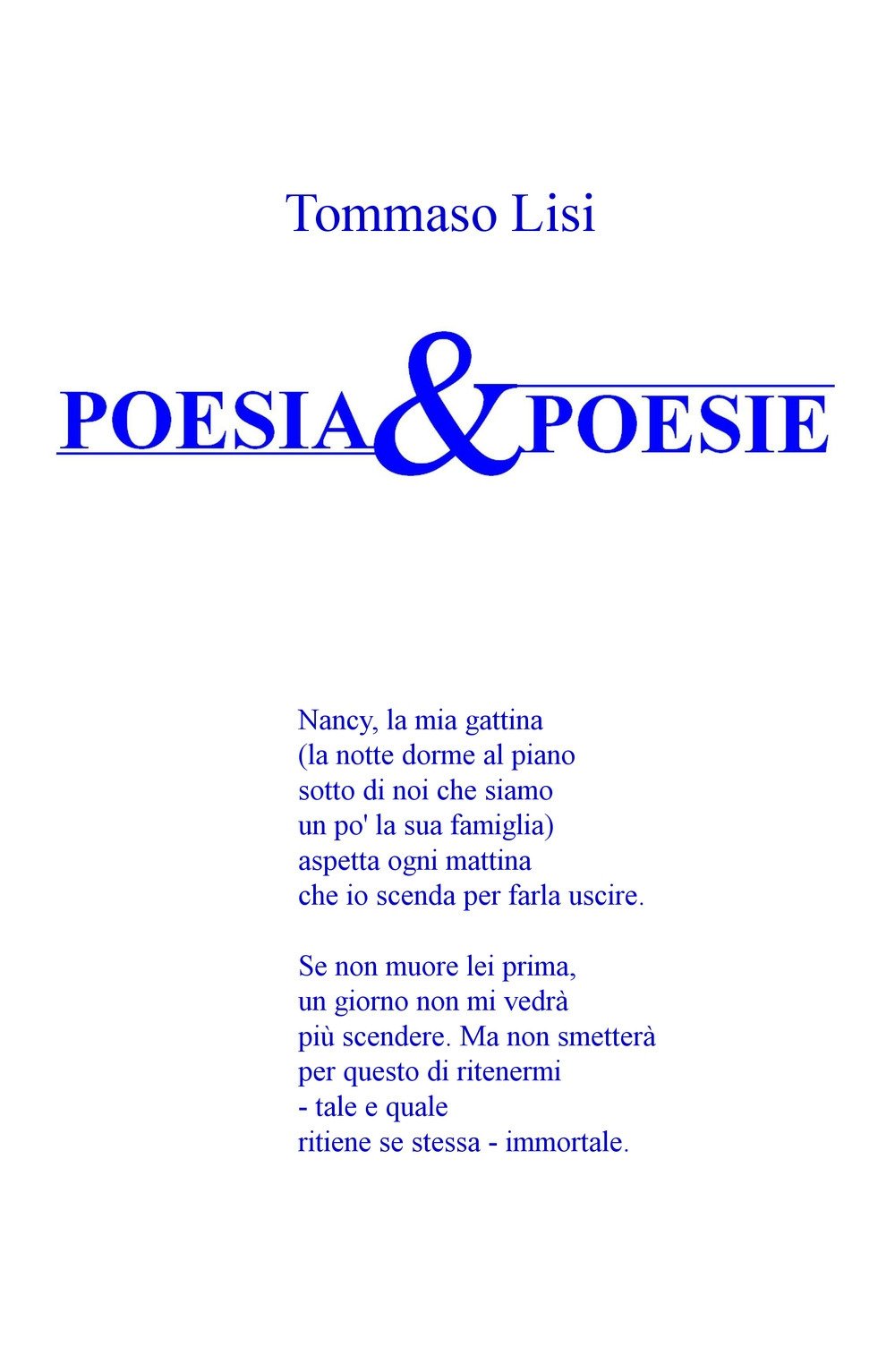 Amazon It Poesia Poesie Lisi Tommaso Libri