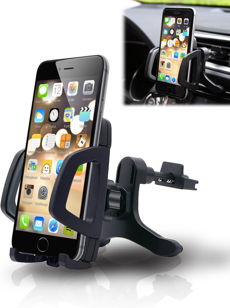 Phone Mount, Orinsong Mount Cradle Car Phone Holder Air Vent Car Mount /Phone Mount ,Phone Holder For Car niversal Car Mount Holder Cradle for iPhone 7 6 6S, Samsung, Google, HTC, HUEWEI, Motorola, Nokia, LG and other Smartphones