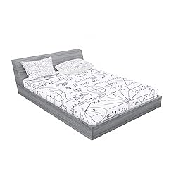 Ambesonne Modern Fitted Sheet & Pillow Sham