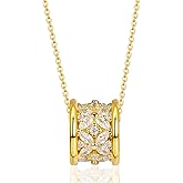 Vxddy Necklace for Womens Wheel of Love Women Pendant 18k Gold-Plated Sterling Silver Modern Necklaces Fashion Jewelry