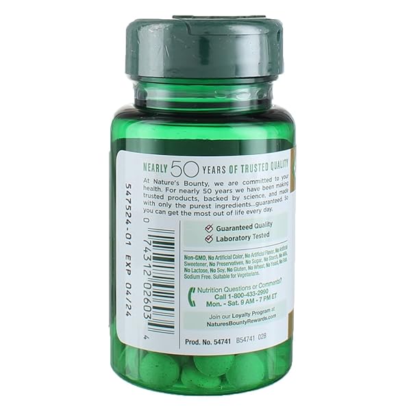 NATURE’S BOUNTY MEGA CHROMIUM PICOLINATE 800 MCG TABLETS 50 EA (PACK OF 2)