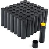 50 Pcs 5.5g Twist-up Lip Balm Tubes,Empty Plastic Lip Gloss Balm Containers Rotatable Deodorant Containers for DIY Homemade Lipsticks, Chapsticks and Homemade Solid Perfume,Black