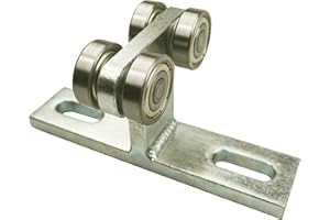 SIWOOD Electric Hoist Installation Roller Trolley 4 Wheel Trolley Assembly Silent for use with 1-5/8" Wide and All 1-5/8" or Taller Strut Channel (Silver 1)