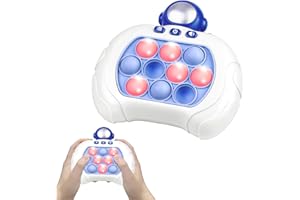 QUANQUER Pop Toy Fast Push Game, Electronic Fidget Light Up Sensory Toys Travel Bubble Handheld Game Birthday Gifts for Age 5 6 7 8 9 10-12-18 Year Old Kids Adults Girl Boys