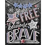 TWBB 5D DIY Diamond Painting Kit for Adult Full Drill Diamond Painting Sets,Blackboard Newspaper Style,10 x 12 inch (America Pattern)
