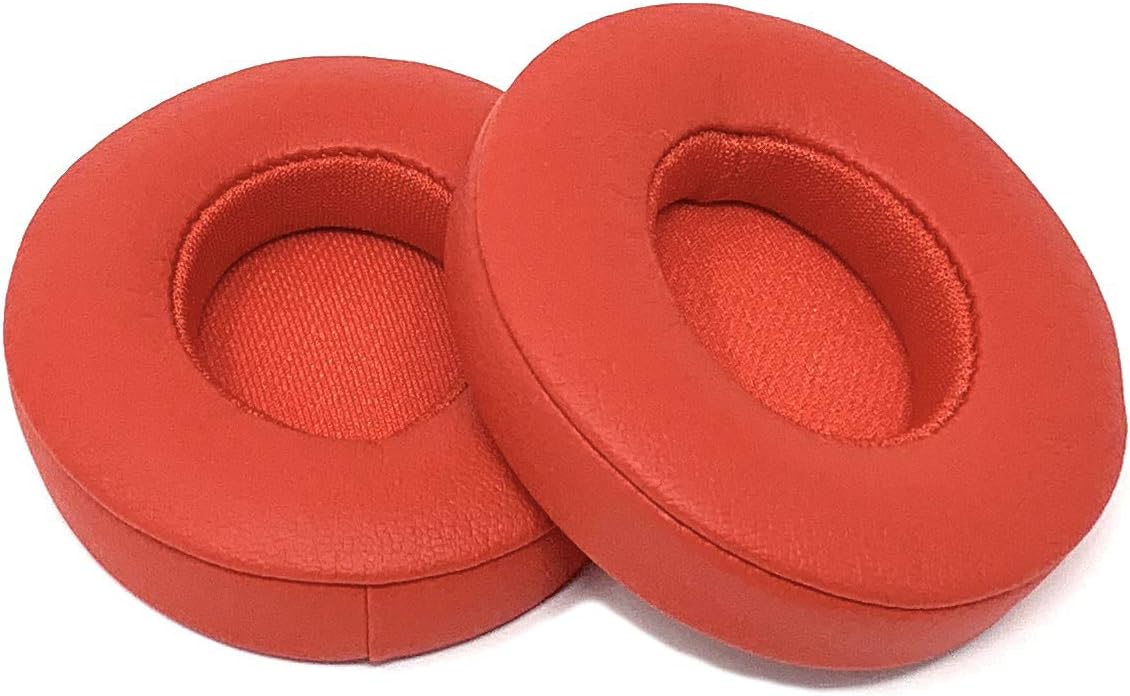 Replacement Earpads Cushion Cover for Beats Solo 2 / Solo 3 Wireless Headphones Solo3 (Red)