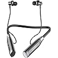 LANDIBO Wireless Bluetooth 5.0 Neck Earbuds with 100 Hours of Playback, IPX5 Waterproof Sports Earphones with Microphone, Magnetic, TF Card Slot, for Gym Running Exercises (A12)