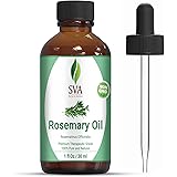SVA Organics Rosemary Essential Oil 1 Oz Pure & Natural for Skin, Face, Hair Care, Aromatherapy, Diffuser, Hair Growth, Condi