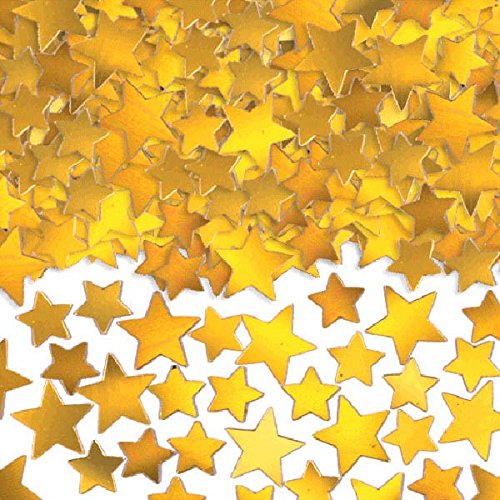 Amscan 37484.19 Confetti Decors Items, 5 oz, Gold