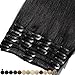 Clip in Human Hair Extensions 11 inch #Lyons blue