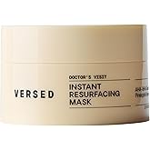 Versed Doctor's Visit Skin Resurfacing Face Mask - Glycolic Acid + Lactic Acid Face Exfoliant for Dark Spots & Skin Texture - AHA BHA Enzyme Mask to Brighten, Smooth Rejuvenate (1.7 fl oz / 50 ml)
