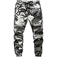 LOKTARC Boys Camo Pants Kids Pull On Drawstring Youth Camouflage Cargo Joggers