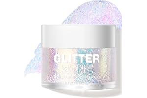 AGTHYUVE Body Glitter Gel, Cosmetic Grade Face Glitter, Holographic Color Changing Glitter, Vegan & Cruelty-Free Glitter Makeup, Easy to Use, Long Lasting, for Stage, Festival, Party Makeup (#2 Stardust Pink)