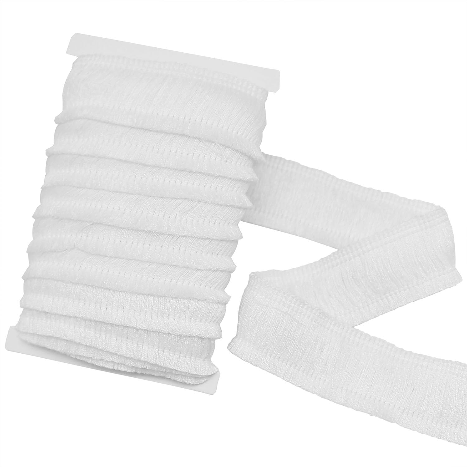 25mm Wide Cotton Fringe Tassel Trim 5 Yards (White)