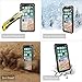 iPhone X Waterproof Case, SunbaYouth IP68 Certified Sensitive Fingerprint, Built-in Screen Drop Resistance Fully Sealed Shock Dirt Snow Proof Cover Waterproof Case for iPhone X (Black)