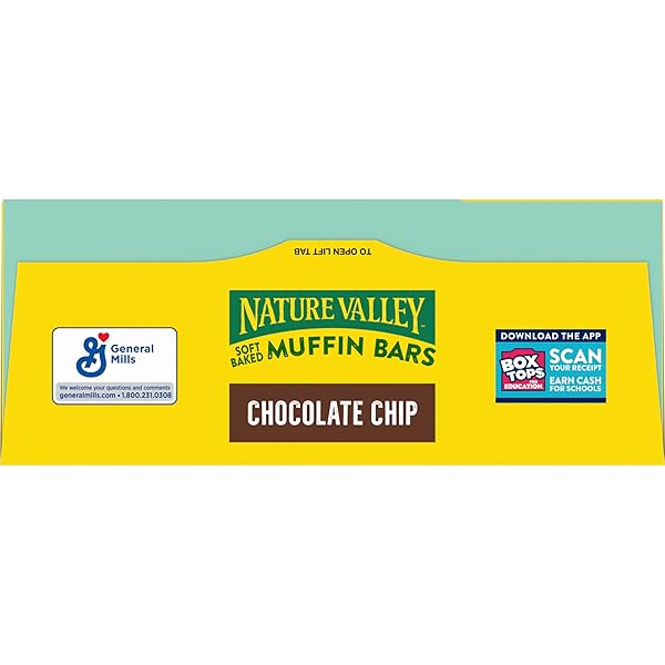 NATURE VALLEY SOFT BAKED MUFFIN BARS, CHOCOLATE CHIP, SNACK BARS, 10 BARS, 12.4 OZ