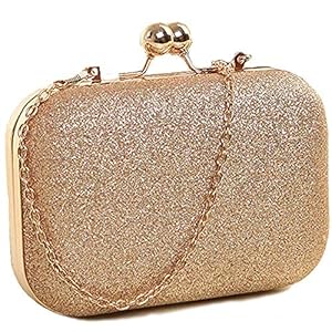 TOOBA Women’s Handicraft Beautiful Bling Box Clutch Bag