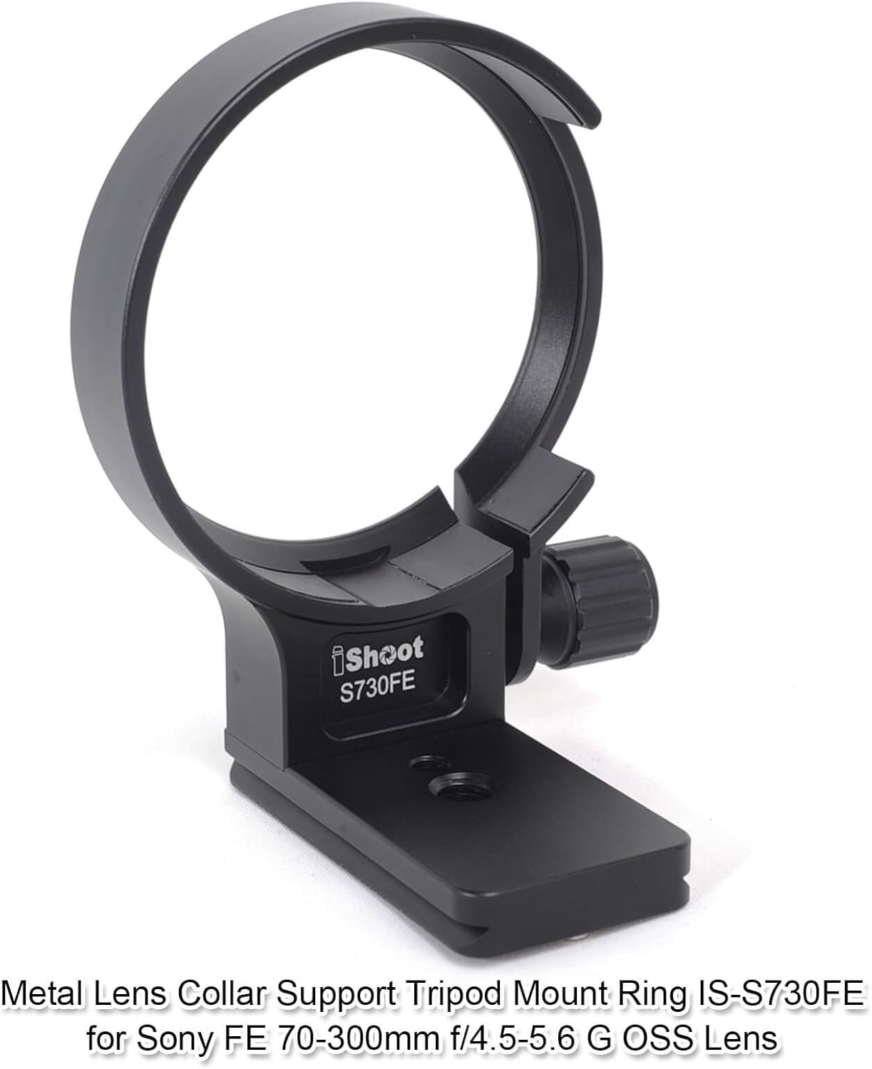 iShoot Metal Lens Collar, CNC Tripod Mount Ring Support for Sony FE 70-300mm F4.5-5.6G OSS Lens - Image 4