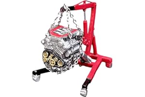 Menolana 1:64 Scale Engine Hanger Model Classic Collectible Simulation Maintenance Tool Model Mini for Garage Parking Lots Ad
