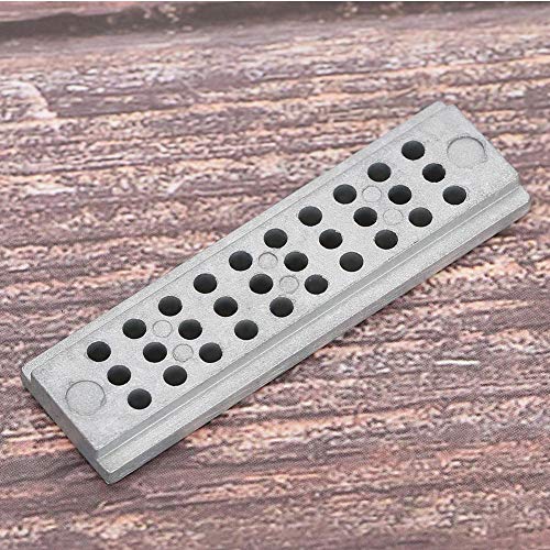 Vruping Riveting Stake,30 Holes Metal Riveting Stake Holder Punch Block Watchmaker Tools for Watch Repairing - Thumbnail 6