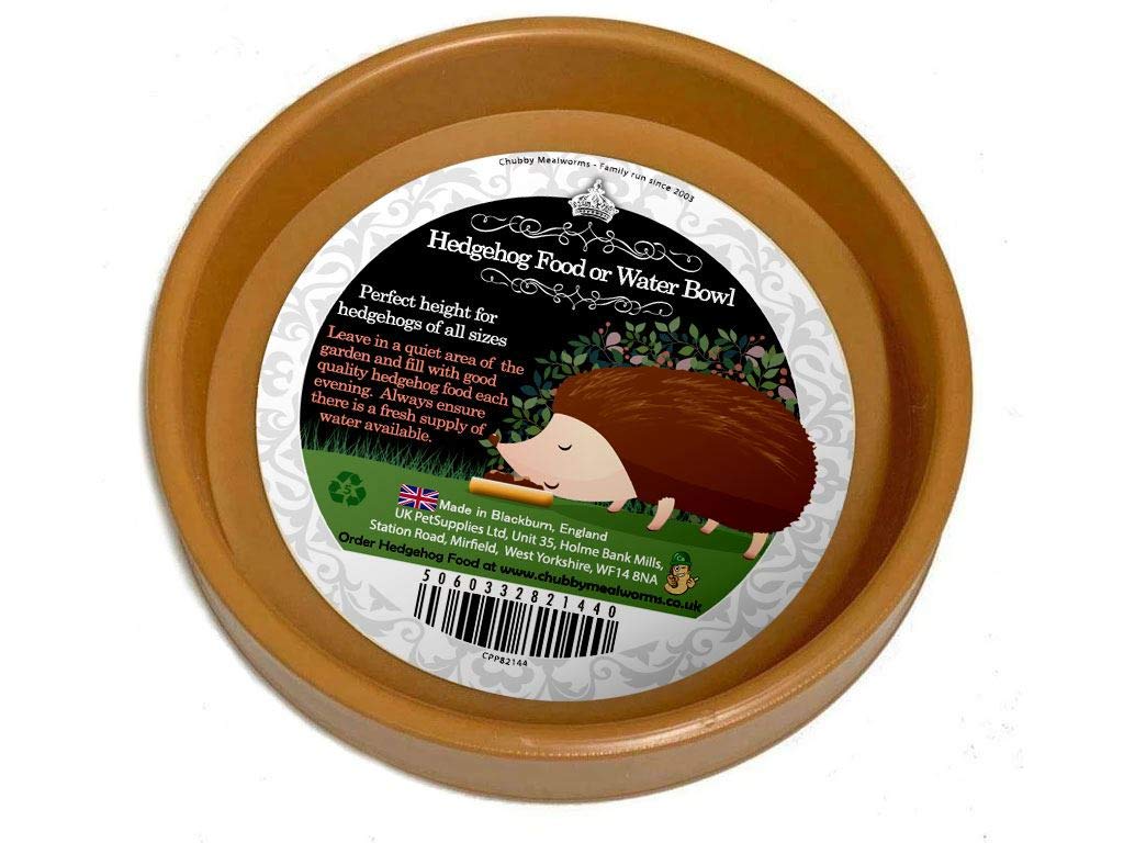 Hatchwell Hedgehog Bowl for Food or Water (200 g, Brown), Plastic Small Animal Food Bowls, Chew Resistant Feeding Bowl, Prevent Tipping, Ideal for Hedgehog, Hamster, Gerbil & Chinchilla