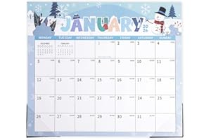 2026 Magnetic Calendar for Fridge, 33x29cm/13x11.4in January 2026 - June 2027 Seasonal Theme Magnetic Month Tear Off Pad Cale