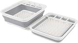 Beldray Collapsible Dish Drainer with Cutlery Divider Grey view 6