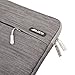 MOSISO Compatible 12 Inch Laptop Denim Sleeve Bag, Light Gray