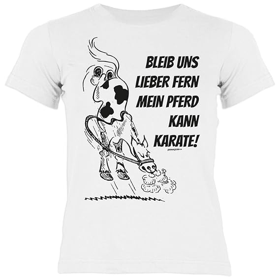 Pferde Kinder T Shirt Bleib Uns Lieber Fern Mein Pferd Kann
