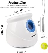 pet prime Large Automatic Dog Ball Launcher with 6 Mini Balls 10-40ft view 3