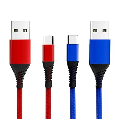 Buy Charger Cable For Nintendo Switch Switch Lite 2 Pack 10ft Nylon Braided 6amlifestyle Usb A To C Fast Charging Cord Type C Charging Cable For Nintendo Switch Switch Lite