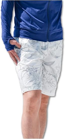 Amazon アウニイ スイムパンツ メンズ 水着 シャカパン ウエスト ゴム Uv カット 海パン ハーフ パンツ 速乾 おしゃれ ハーパン 海水浴 海 川 紫外線 メッシュ インナー 付き ショート ミドル 丈 水泳 マリン スポーツ 大きい サイズ