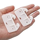 Litoexpe 11 Pieces White Plastic Drawer Guides Rear