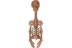 Skull Head Corkscrew Wine Bottle Opener Corkscrews Metal Skeleton Head Opening Tool Wine Head Bone Red Wine for Wing Corkscre