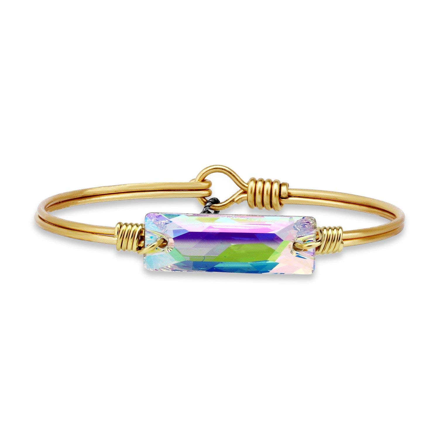 Luca + Danni | Hudson Bangle Bracelet In Aurora Borealis For Women Made in USA